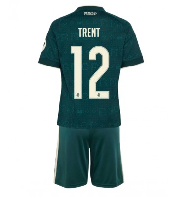 Real Madrid Alexander-Arnold #12 Bortaställ Barn 2026-27 Kortärmad (+ Korta byxor)